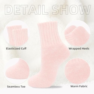 Zando Merino Wool Thick Warm Socks Women for Winter