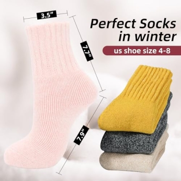 Zando Merino Wool Thick Warm Socks Women for Winter