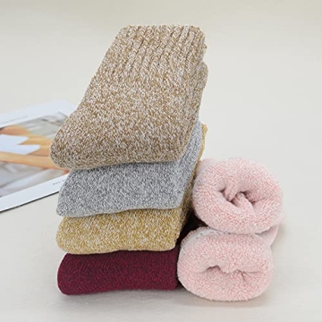 Zando Merino Wool Thick Warm Socks Women for Winter