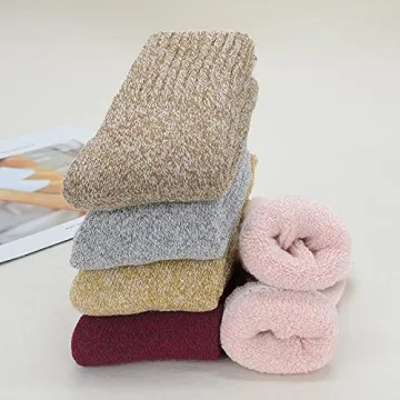 Zando Merino Wool Thick Warm Socks Women for Winter