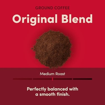 Tim Hortons Original Blend, Medium Roast Ground Coffee - Perfectly Balanced & Smooth 12 oz