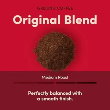 Tim Hortons Original Blend, Medium Roast Ground Coffee - Perfectly Balanced & Smooth 12 oz