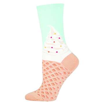 Socksmith Women's Crew Socks (Soft Serve - Mint, 1-Pack)