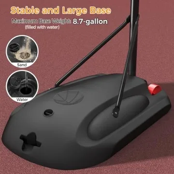 Yaheetech Adjustable Indoor Outdoor Basketball Hoop