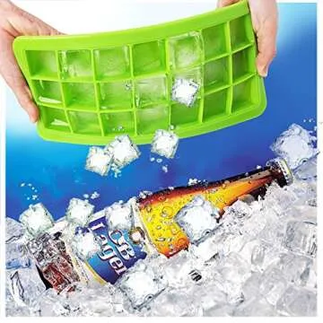 Vremi 42 Square BPA Free Ice Cube Tray Set