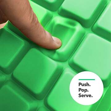 Vremi 42 Square BPA Free Ice Cube Tray Set