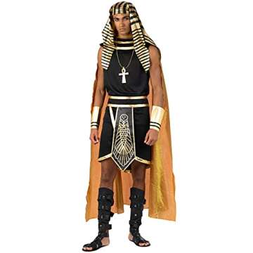 Morph Egyptian Pharaoh Costume - Adult Pharaoh Halloween Costume - Men's Egyptian King Costume - Size L