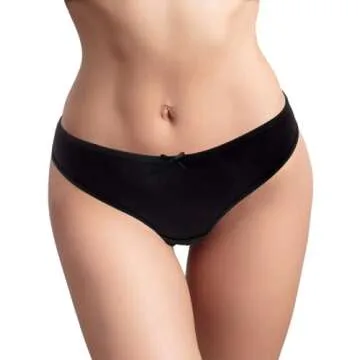 Jo & Bette Cotton Thongs - Seamless Breathable Panties 6 Pack
