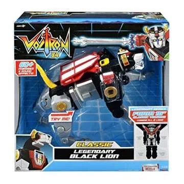 Voltron Classic Black Lion Action Figure – 16" Light & Sound Collectible