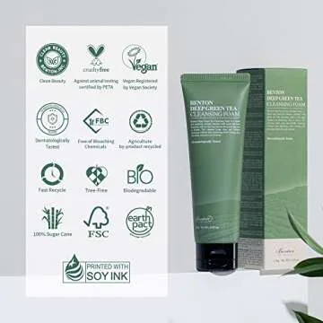Benton Deep Green Tea Face Wash - Gentle Cleanser for All Skin Types