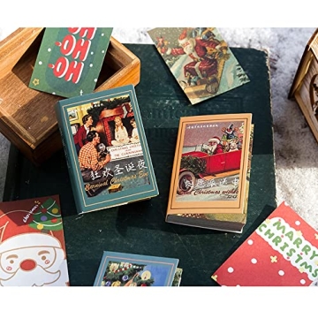 500 Sheets Vintage Christmas Scrapbook Paper for Crafts