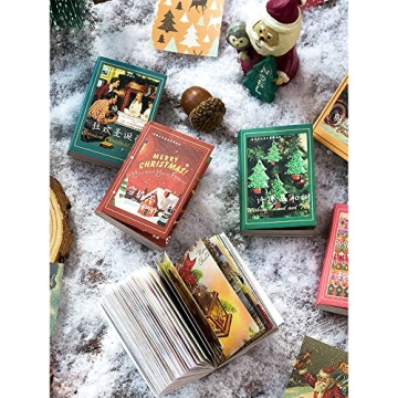 500 Sheets Vintage Christmas Scrapbook Paper for Crafts