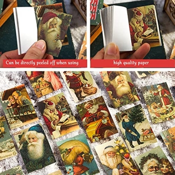 500 Sheets Vintage Christmas Scrapbook Paper for Crafts