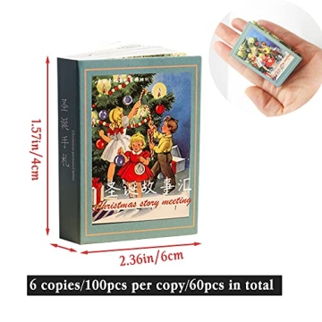 500 Sheets Vintage Christmas Scrapbook Paper for Crafts