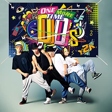 Early 2000s Party Decoration Durable Backdrop 71x43 Inch