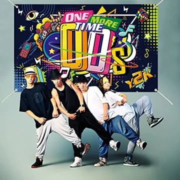 Early 2000s Party Decoration Durable Backdrop 71x43 Inch