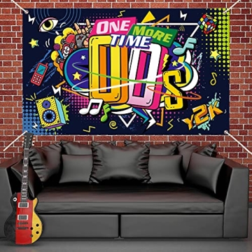 Early 2000s Party Decoration Durable Backdrop 71x43 Inch
