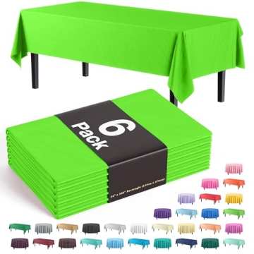 Premium Lime Green Tablecloths - Perfect for Any Gathering