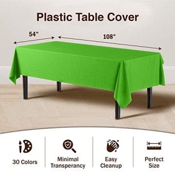 Premium Lime Green Tablecloths - Perfect for Any Gathering