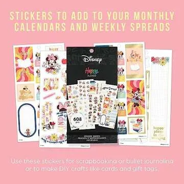 Happy Planner Disney Sticker Pack - 608 Colorful Stickers