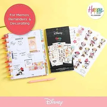 Happy Planner Disney Sticker Pack - 608 Colorful Stickers