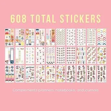 Happy Planner Disney Sticker Pack - 608 Colorful Stickers