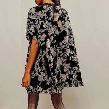 Women Velvet Mini Dress - Stylish & Comfortable