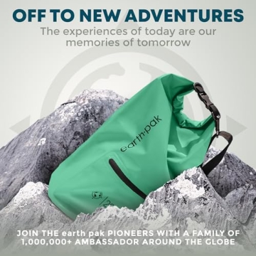 Earth Pak Waterproof Dry Bag with Zippered Pocket
