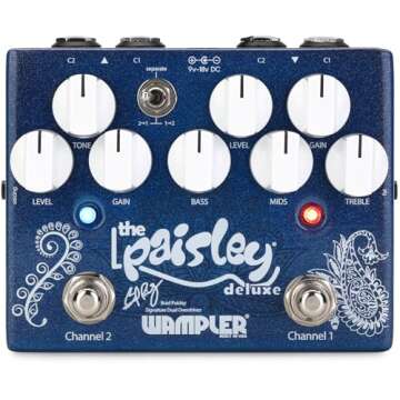 Wampler Paisley Drive Deluxe Brad Paisley Signature Dual Overdrive Guitar Effects Pedal
