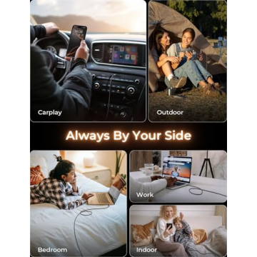 LISEN USB C Cable 5-Pack Fast Charging USBC for All Devices