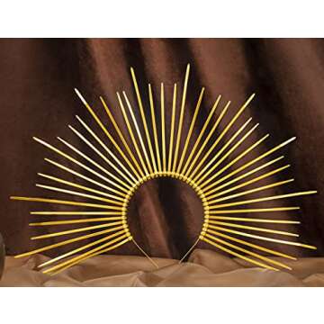 Fantherin Mary Halo Crown Headband Goddess Zip Tie Spiked Halo Crown Halloween Costume Headpiece Hea...