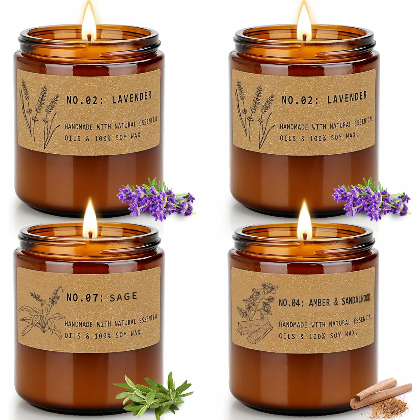 Aromatherapy Candle Gift Set - Stress Relief & Relaxation