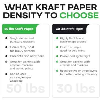 Brown Paper Roll 48" x 1800" for Crafting and Packing