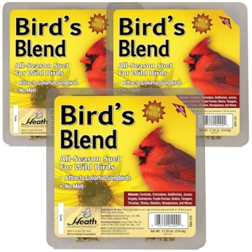 Heath Bird S Blend Suet Cakes Sample Pack, Contains 3 Suet Cakes, Try It, Your Birds Will Love it, f...