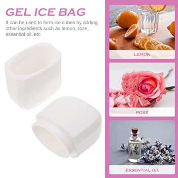 Beaupretty Facial Massage Ice Roller Skin Care Cooling Anti- Wrinkles Skin Care Eye Roller Skin Care Tool for Wrinkles Reduce Puffiness (White)