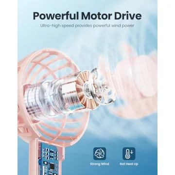 Gaiatop Mini Portable Fan for Stylish Comfort on the Go