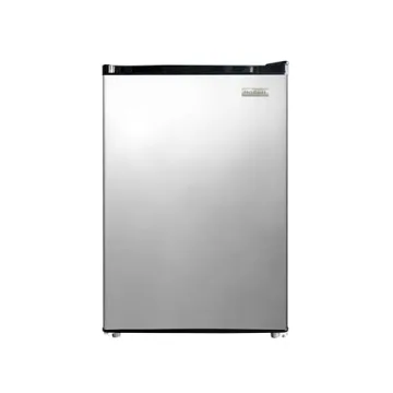 FRIGIDAIRE EFR441AMZ Compact Fridge - 4.5 Cubic Feet Stainless Steel Efficient Cooler