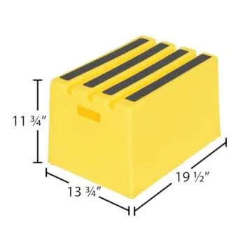 Vestil VST-1-Y Step Stool for Safe Reach with Grip