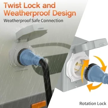 25FT 50 Amp Generator Cord for RVs and Generators