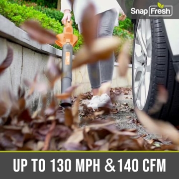 SnapFresh Cordless Leaf Blower - Lightweight & Powerful Cleaning Tool