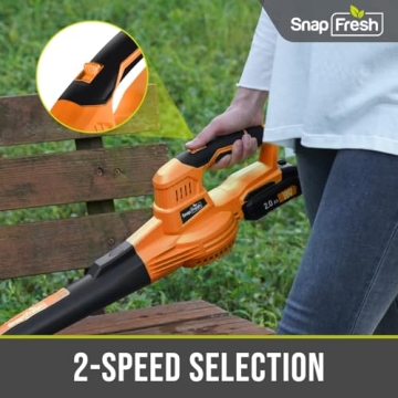 SnapFresh Cordless Leaf Blower - Lightweight & Powerful Cleaning Tool