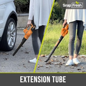 SnapFresh Cordless Leaf Blower - Lightweight & Powerful Cleaning Tool