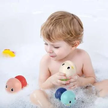 TYJHAFN Baby Bath Toys-Wind up Turtle Bathtub Toys for Infants and Toddlers 6-12 Months