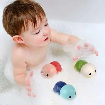 TYJHAFN Baby Bath Wind Up Turtle Toys for Toddlers