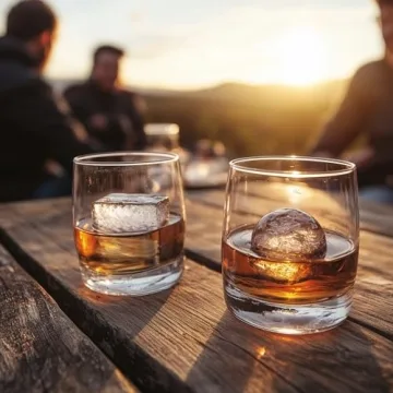 glacio Ice Cube Mold Combo - Large Silicone Ice Maker for Whiskey and Cocktails - Perfect for Craft Ice, Whiskey Ice Balls, and Cocktail Ice Cubes