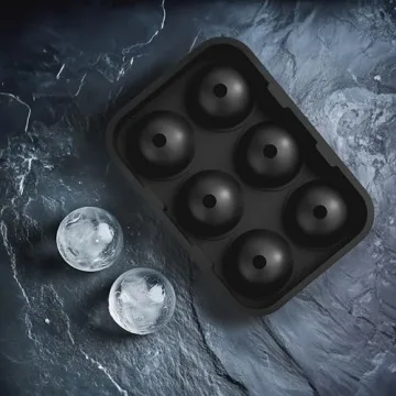 glacio Ice Cube Mold Combo - Large Silicone Ice Maker for Whiskey and Cocktails - Perfect for Craft Ice, Whiskey Ice Balls, and Cocktail Ice Cubes