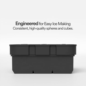 glacio Ice Cube Mold Combo - Large Silicone Ice Maker for Whiskey and Cocktails - Perfect for Craft Ice, Whiskey Ice Balls, and Cocktail Ice Cubes