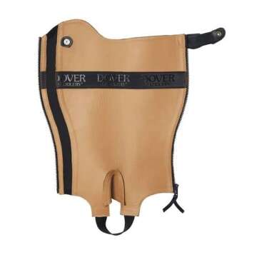 Dover Saddlery Ladies' Perfect Profile Leather Half Chaps, Color: Black, Size: Medium