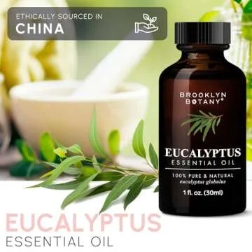 Brooklyn Botany Eucalyptus Essential Oil for Aromatherapy