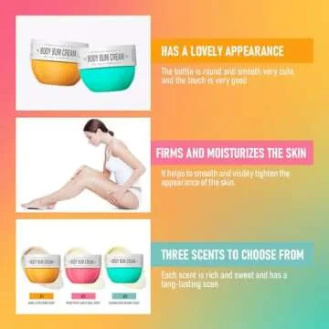 Fovcos Bum Cream, Moisturizing Body Cream, Body Skin Repair, Bum Cream for All Skin. (Caramelized coconut)